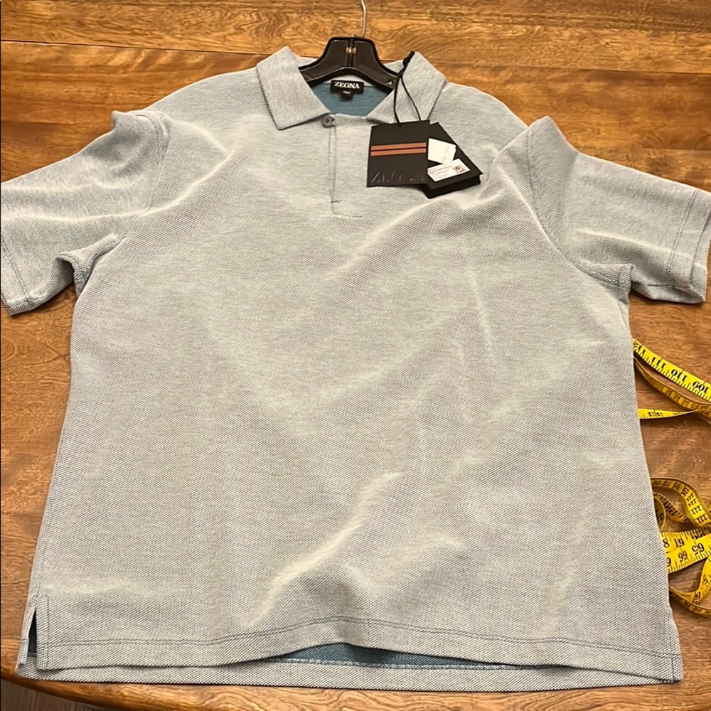 Zegna teal Polo Shirt for Men